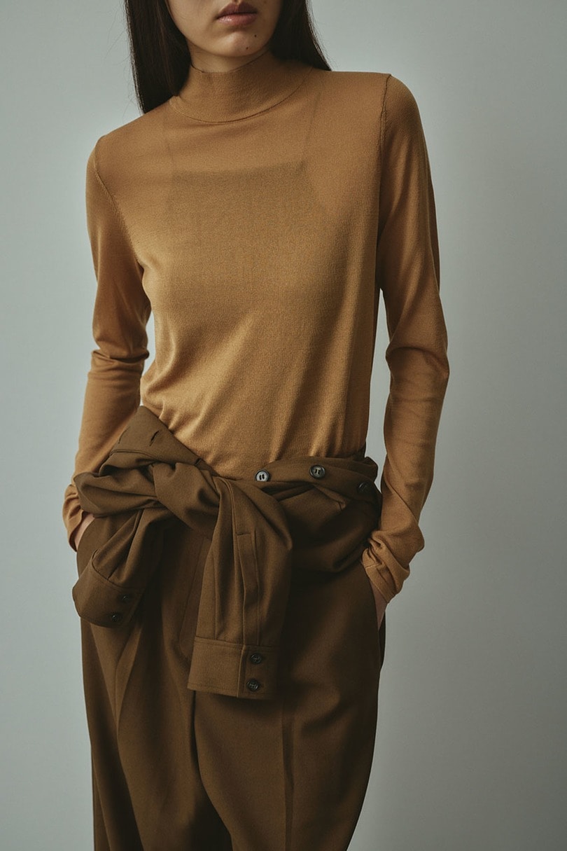 バックストリングウォッシャブルニット