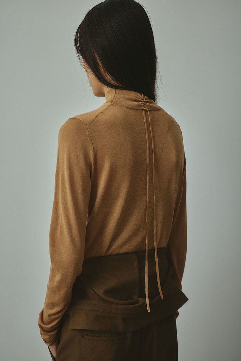 バックストリングウォッシャブルニット 詳細画像 BEG 6