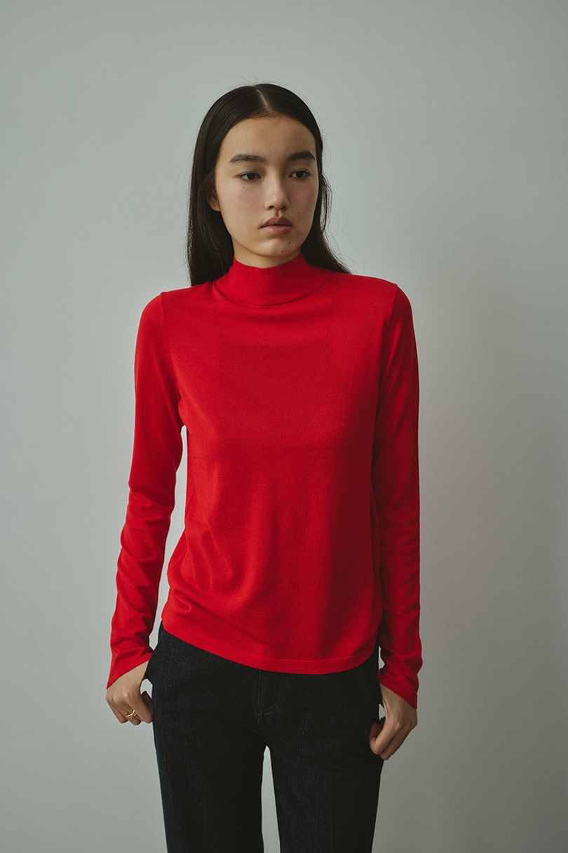 バックストリングウォッシャブルニット 詳細画像 RED 3