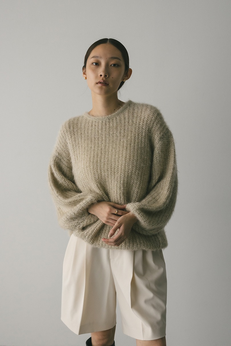 ミックスヘアリーボリュームニット 詳細画像 IVOY 3