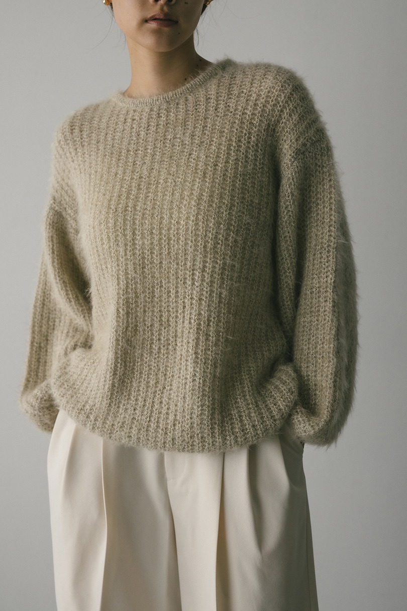 ミックスヘアリーボリュームニット 詳細画像 IVOY 4