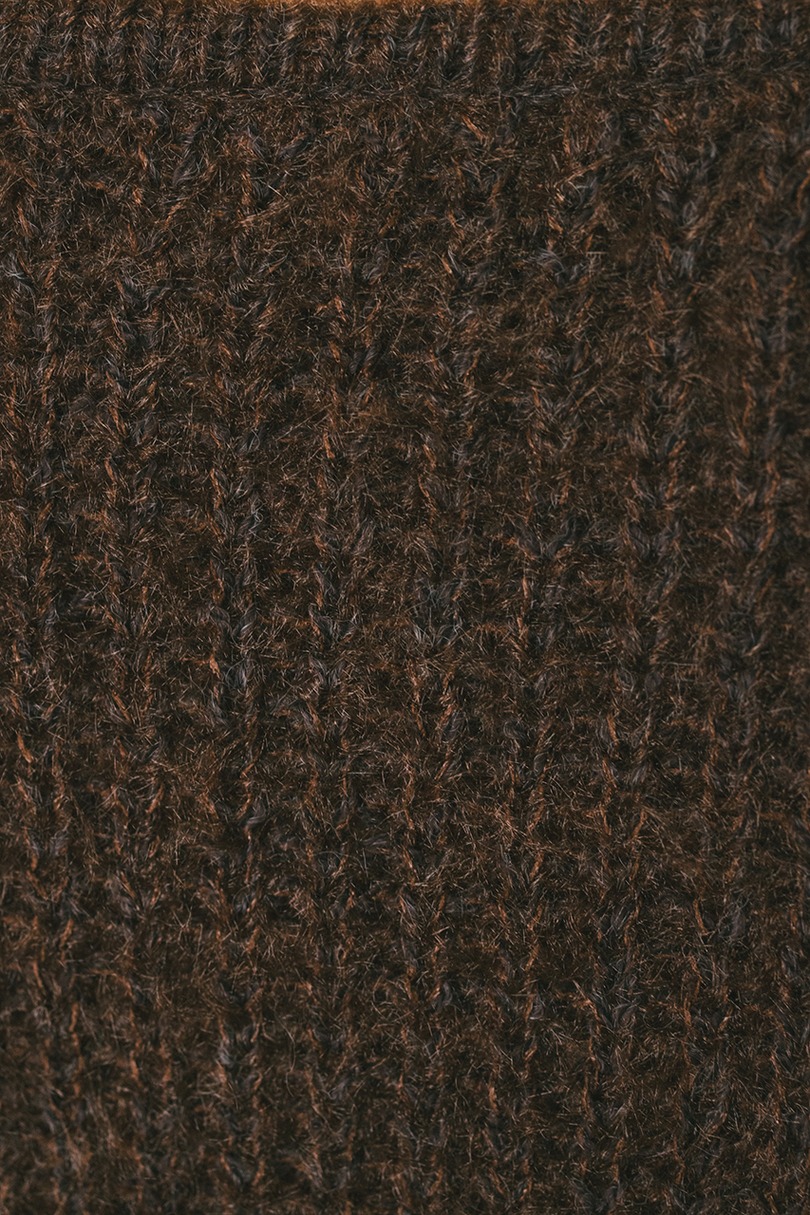 ミックスヘアリーボリュームニット 詳細画像 BRN 10