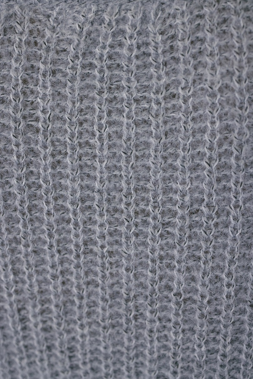 ミックスヘアリーボリュームニット 詳細画像 SAX 8