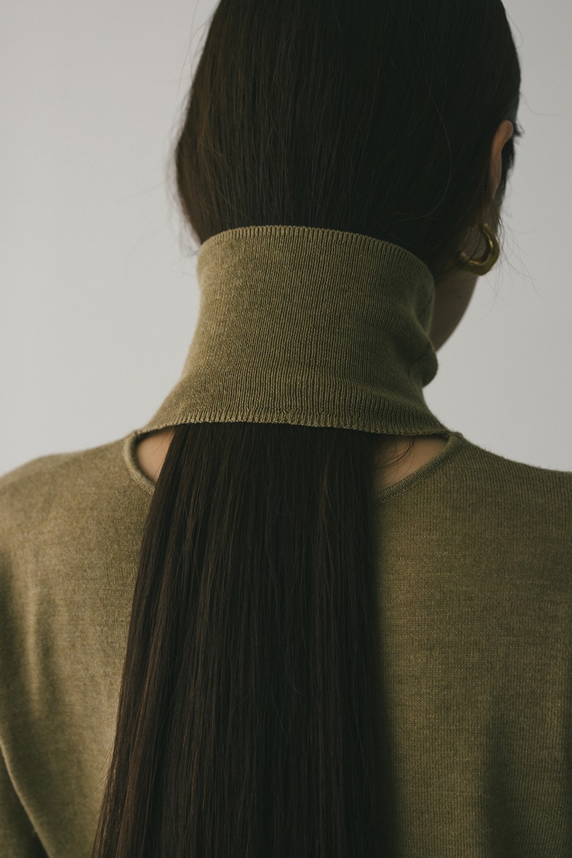 2WAYウォッシャブルハイネックオープンニット 詳細画像 L/KHA 3