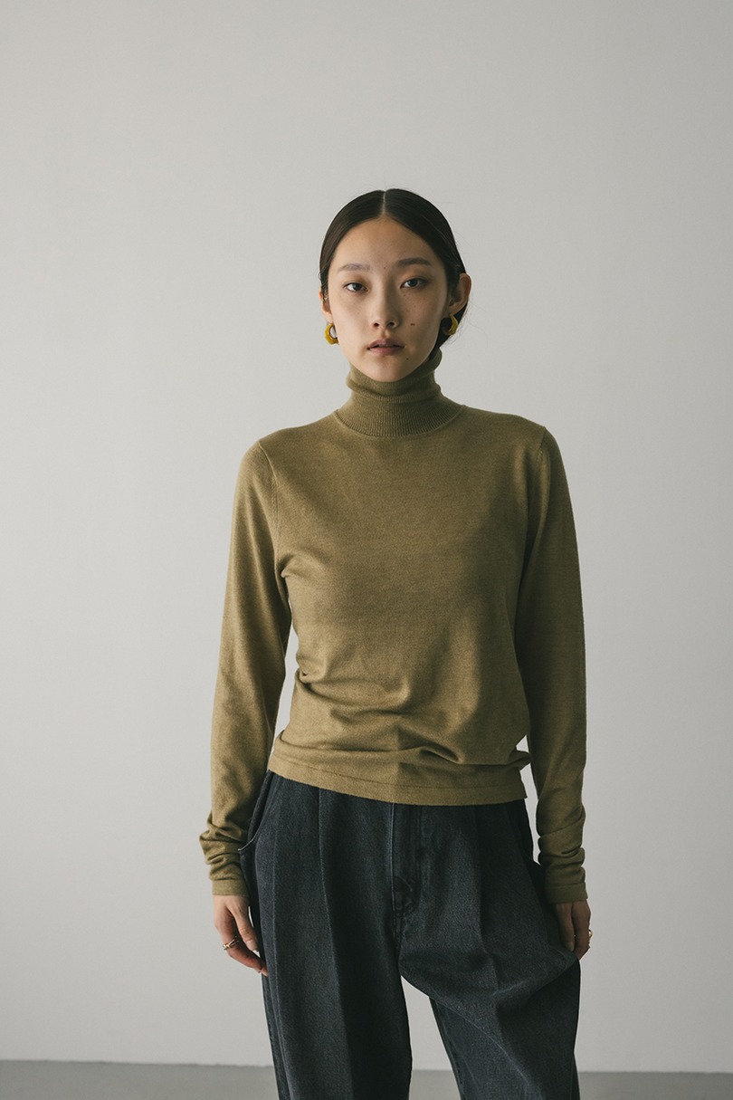 2WAYウォッシャブルハイネックオープンニット 詳細画像 L/KHA 4