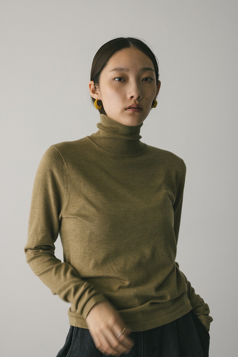 2WAYウォッシャブルハイネックオープンニット 詳細画像 L/KHA 6