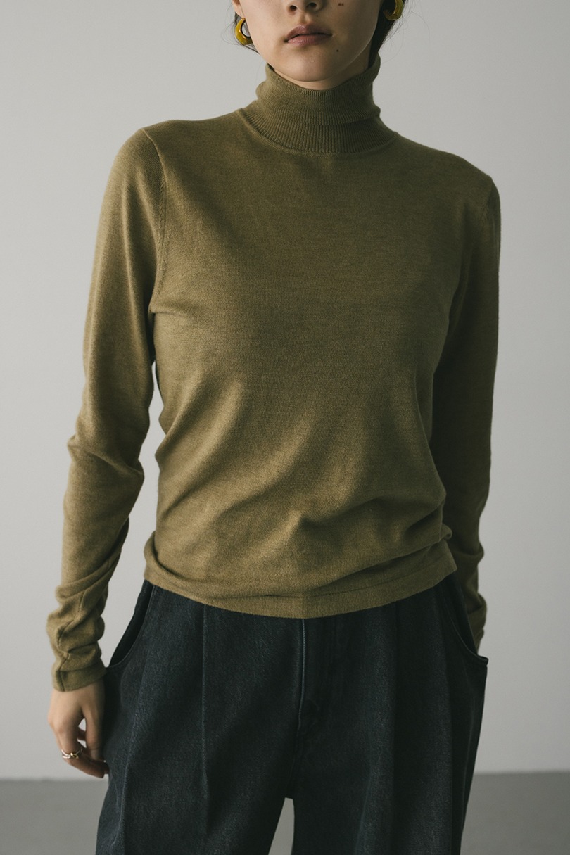 2WAYウォッシャブルハイネックオープンニット 詳細画像 L/KHA 7