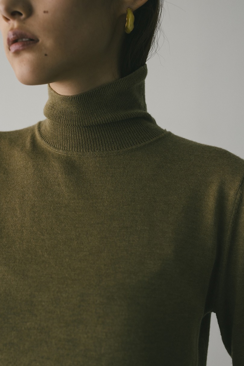 2WAYウォッシャブルハイネックオープンニット 詳細画像 L/KHA 8