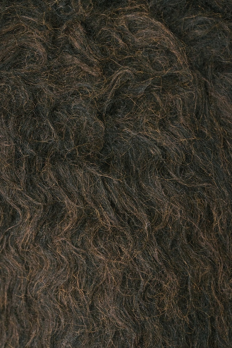 メランジシャギーショートニットカーデ 詳細画像 BRN 13