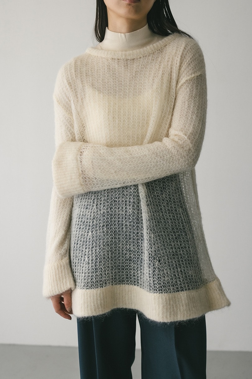 シュガーモヘアルーズニット 詳細画像 IVOY 3