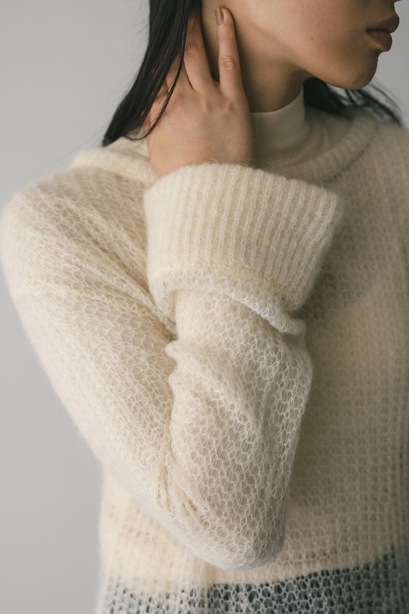 シュガーモヘアルーズニット 詳細画像 IVOY 5