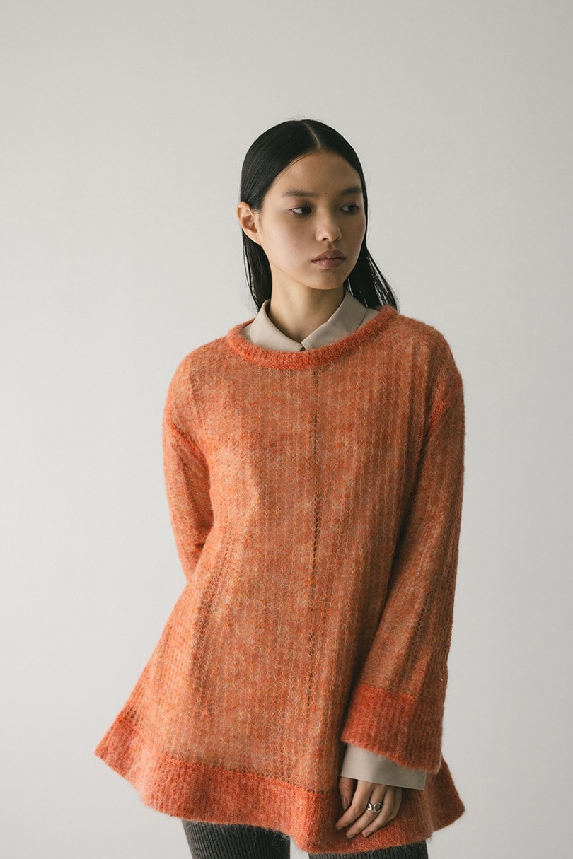 シュガーモヘアルーズニット