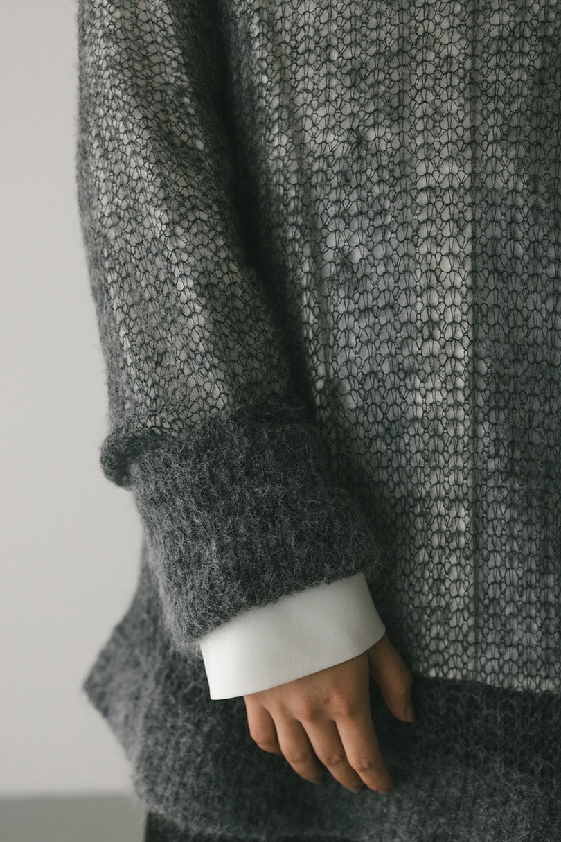 シュガーモヘアルーズニット 詳細画像 GRY 5