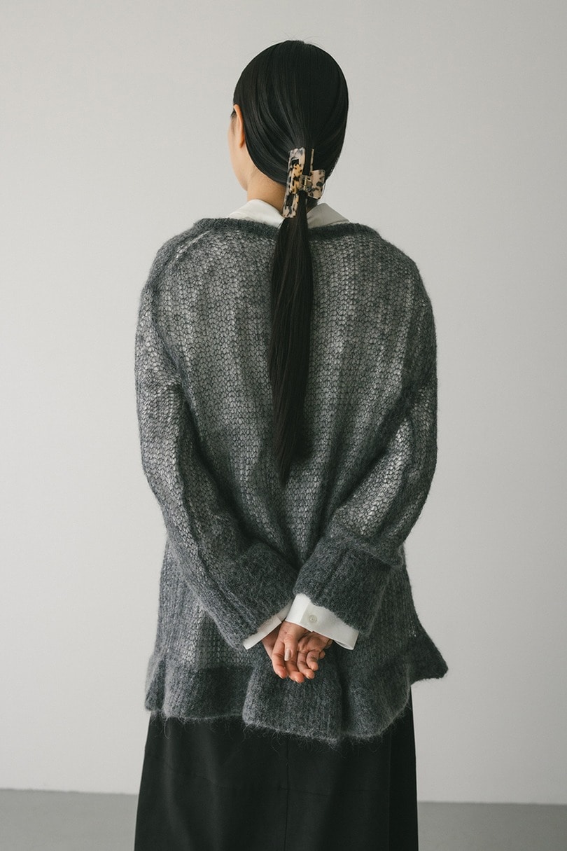 シュガーモヘアルーズニット 詳細画像 GRY 6