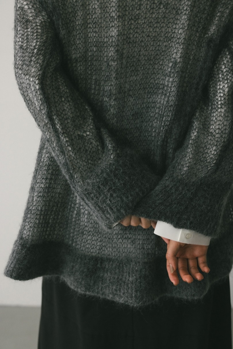 シュガーモヘアルーズニット 詳細画像 GRY 8