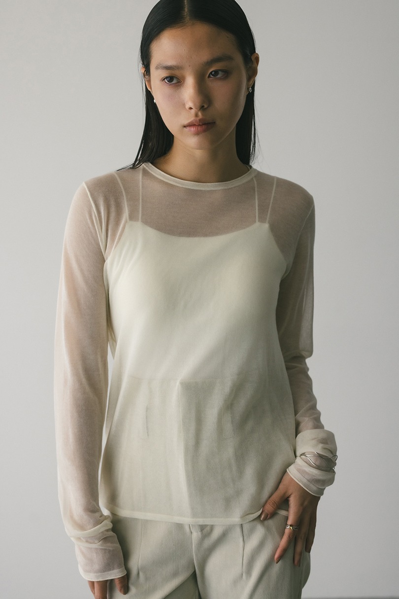 シアースキンニットトップ 詳細画像 IVOY 3