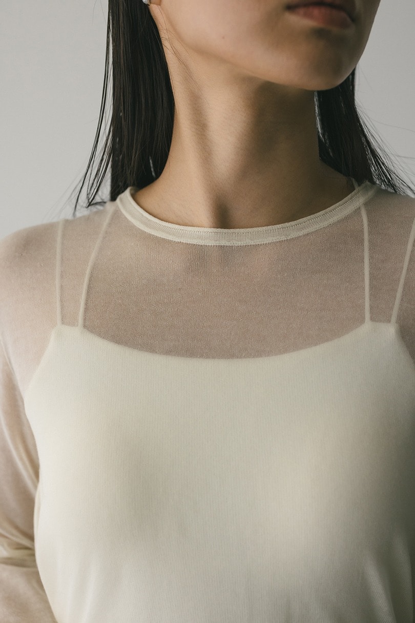 シアースキンニットトップ 詳細画像 IVOY 4