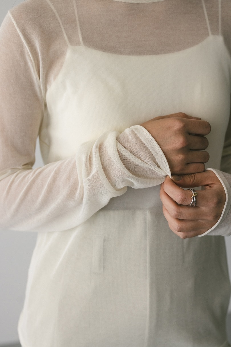 シアースキンニットトップ 詳細画像 IVOY 6