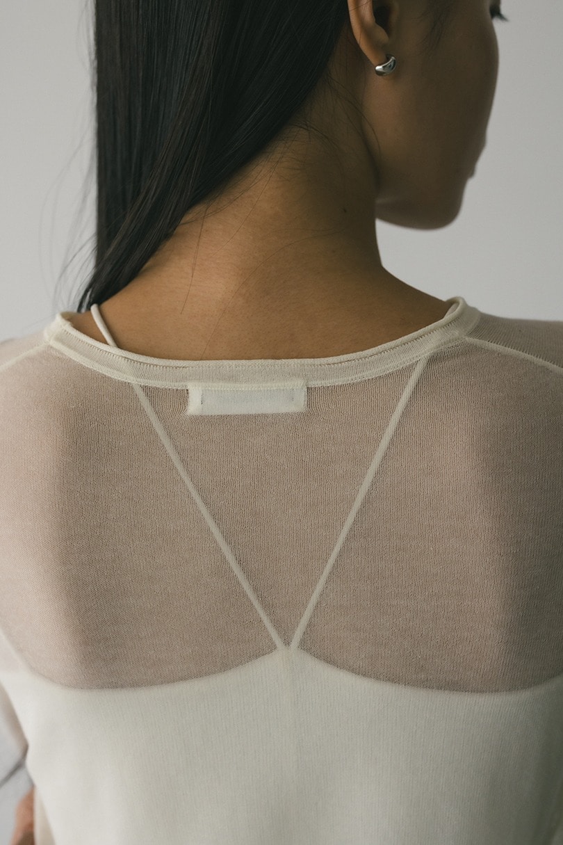 シアースキンニットトップ 詳細画像 IVOY 8