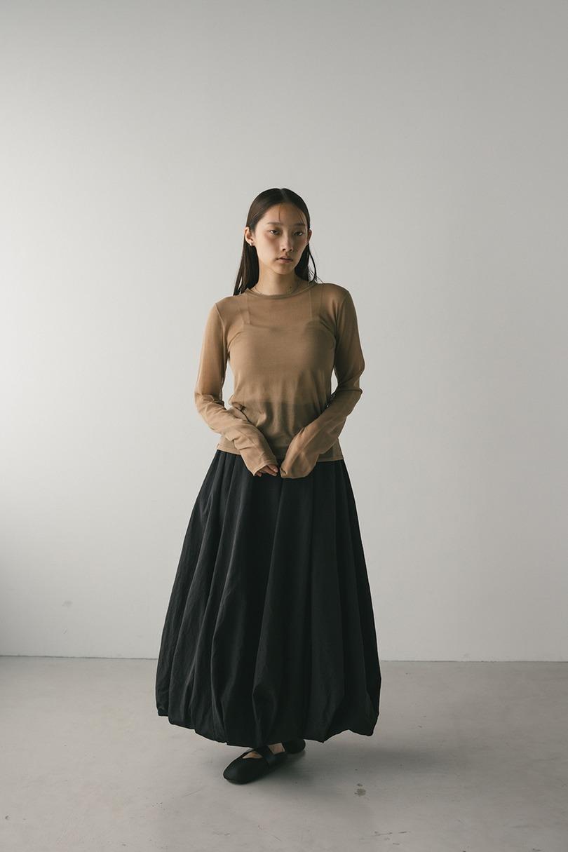 シアースキンニットトップ 詳細画像 BEG 3