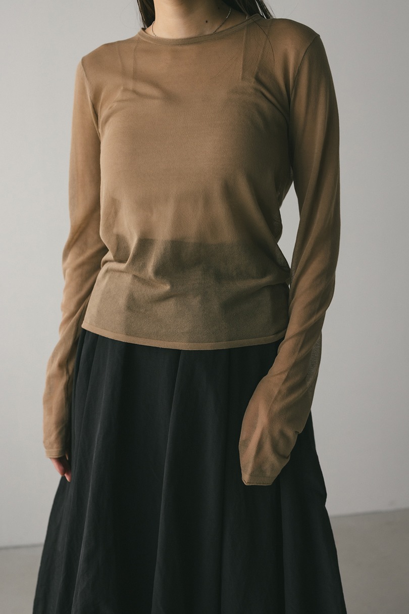 シアースキンニットトップ 詳細画像 BEG 5