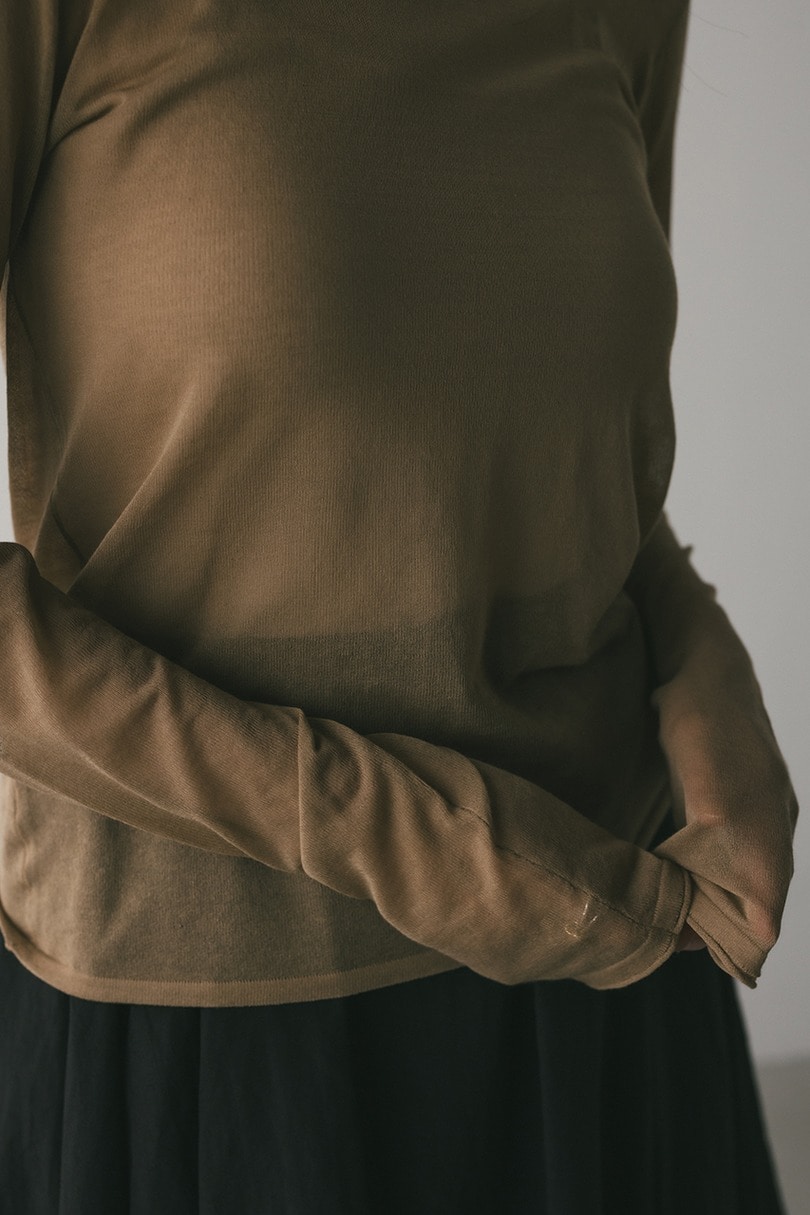 シアースキンニットトップ 詳細画像 BEG 7