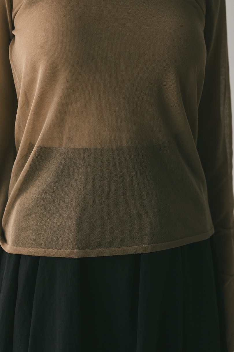 シアースキンニットトップ 詳細画像 BEG 8