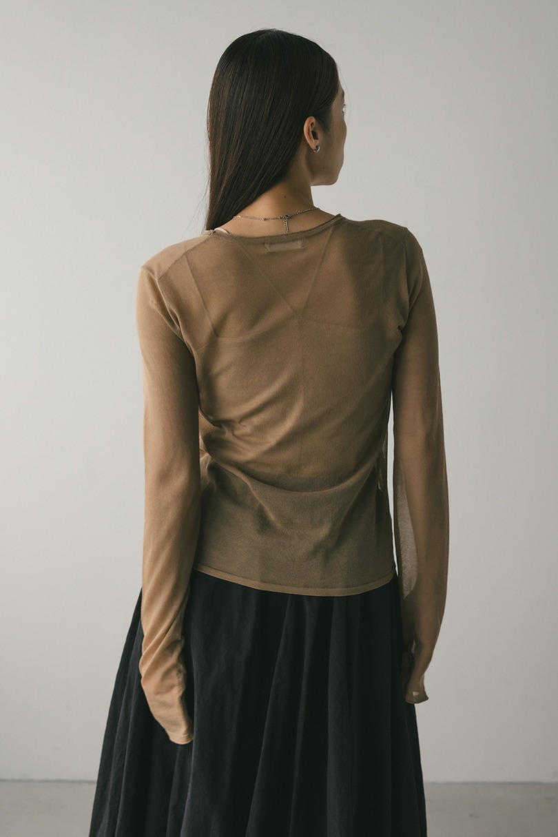 シアースキンニットトップ 詳細画像 BEG 9