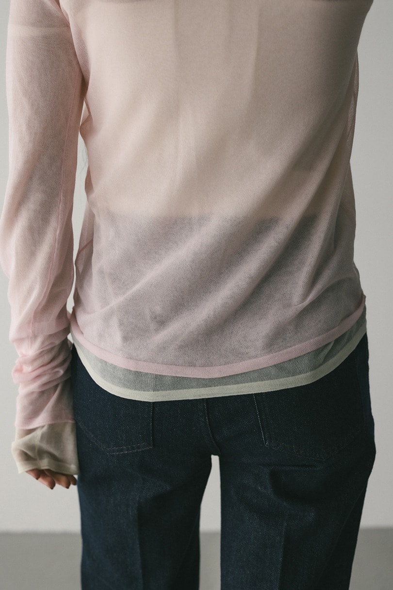 シアースキンニットトップ 詳細画像 PNK 10