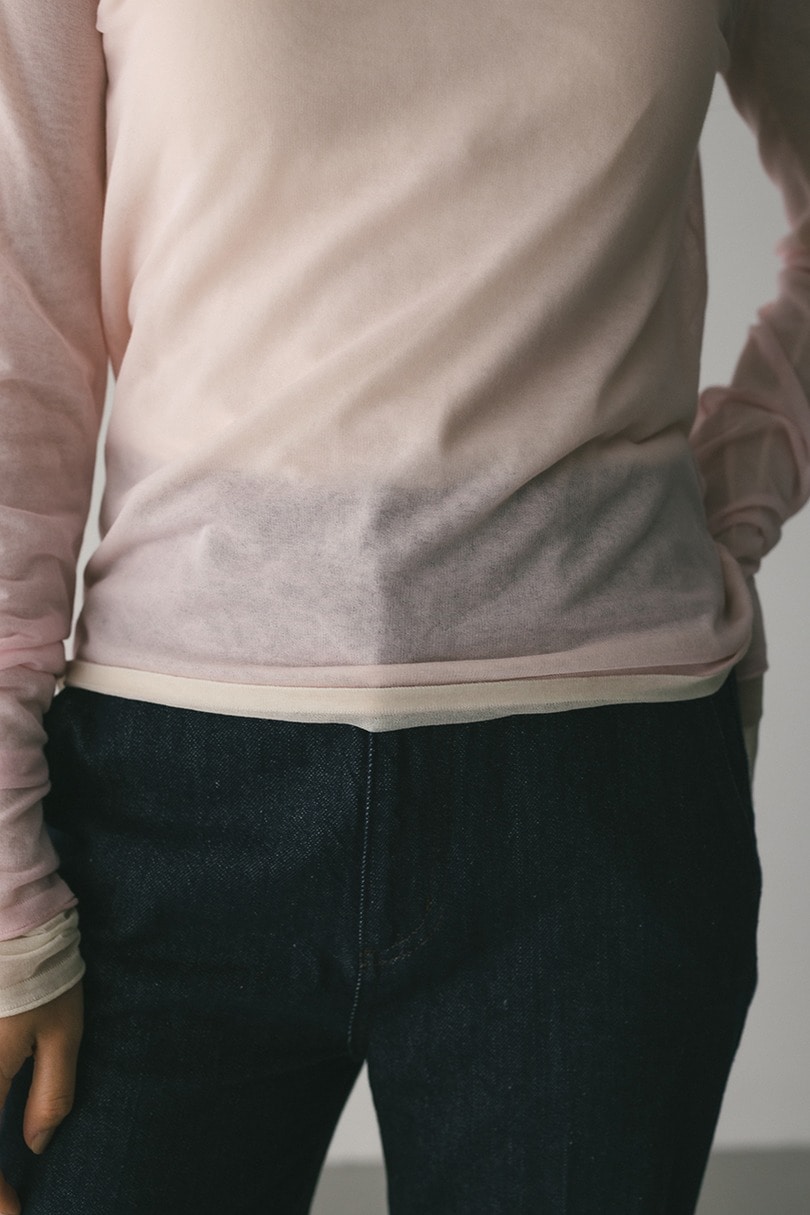 シアースキンニットトップ 詳細画像 PNK 6