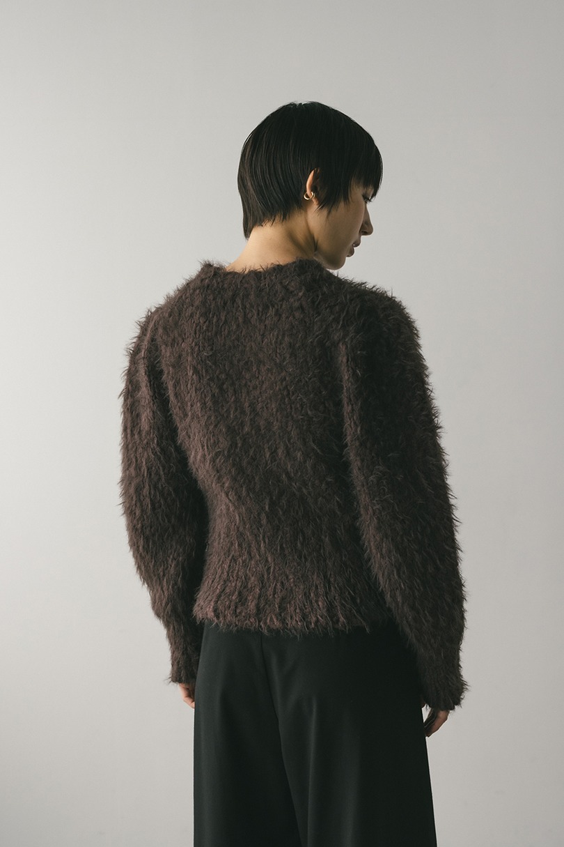 パワショルスラブシャギーニット 詳細画像 BRN 8