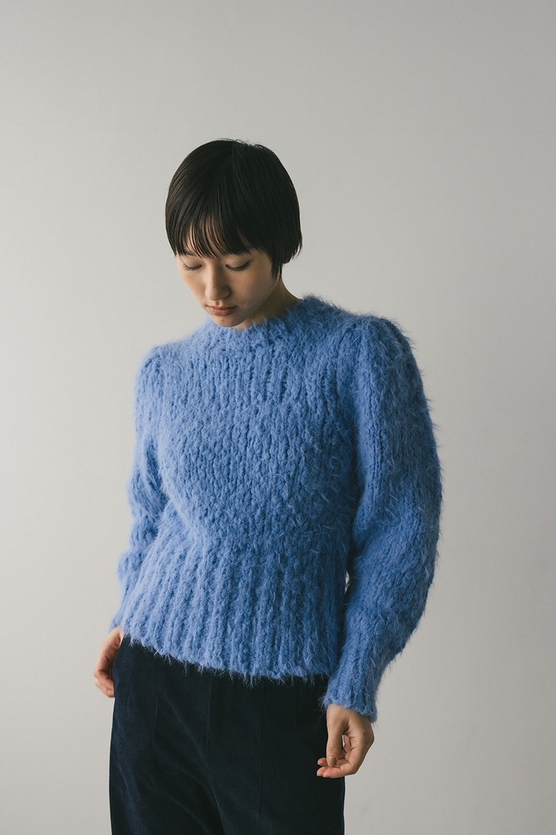 パワショルスラブシャギーニット