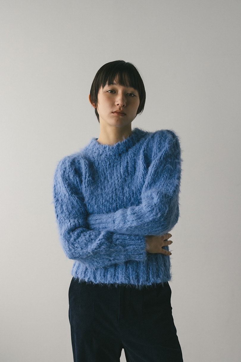 パワショルスラブシャギーニット 詳細画像 BLU 4