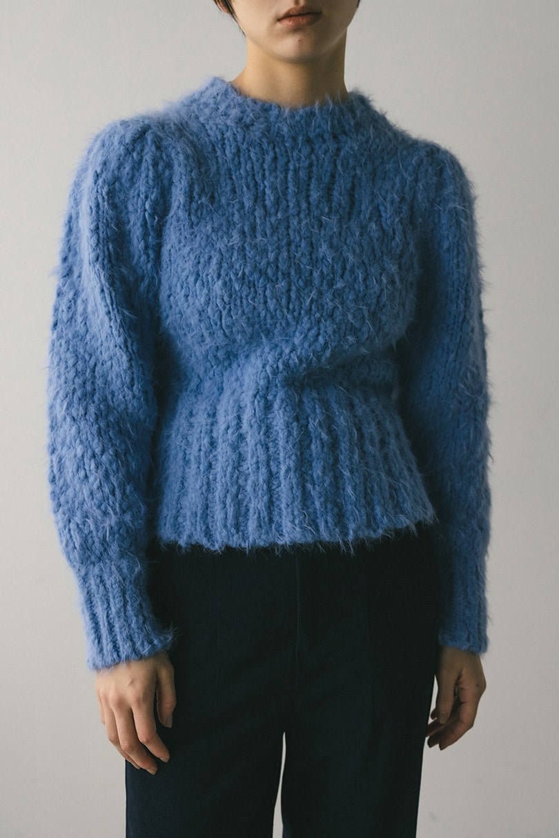 パワショルスラブシャギーニット 詳細画像 BLU 5