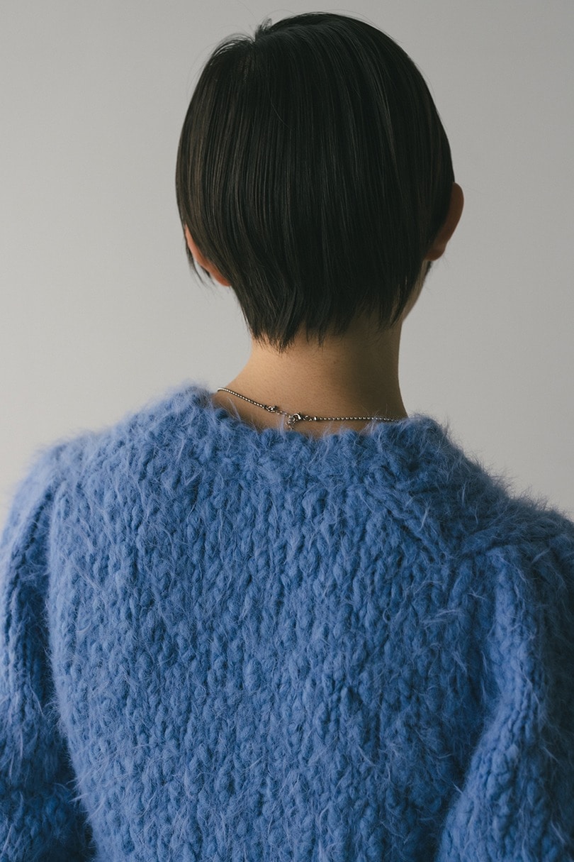 パワショルスラブシャギーニット 詳細画像 BLU 9