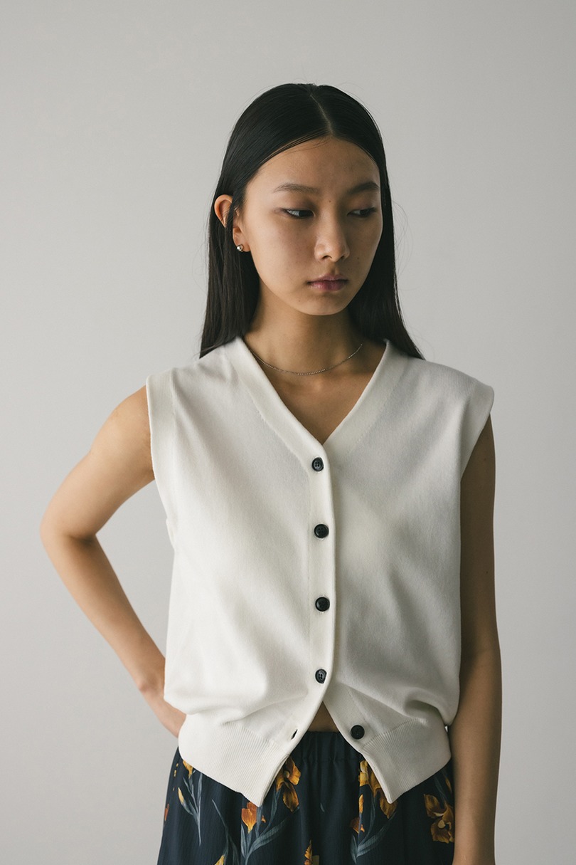 ルーズニットベスト 詳細画像 WHT 4