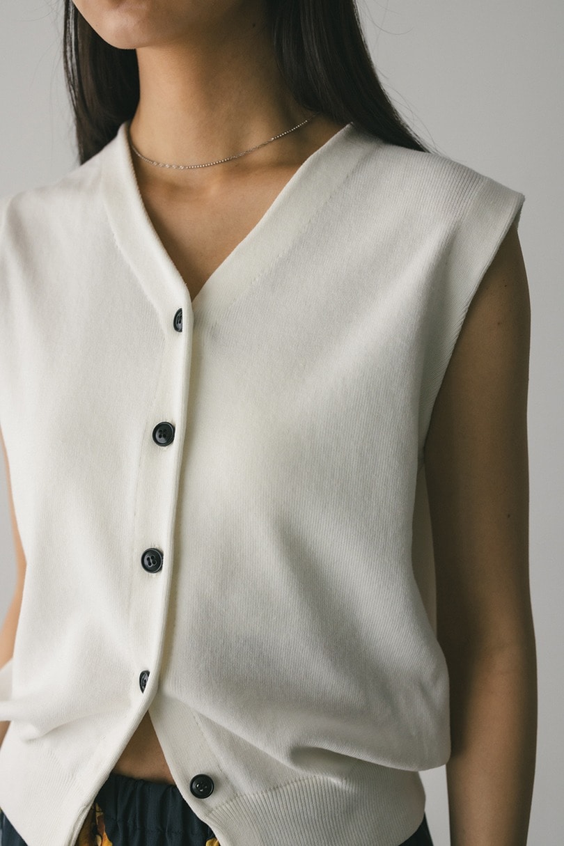 ルーズニットベスト 詳細画像 WHT 6