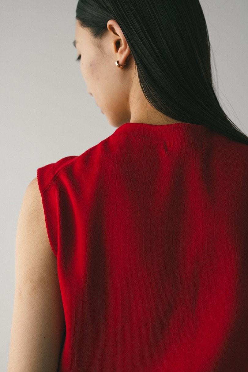 ルーズニットベスト 詳細画像 RED 12