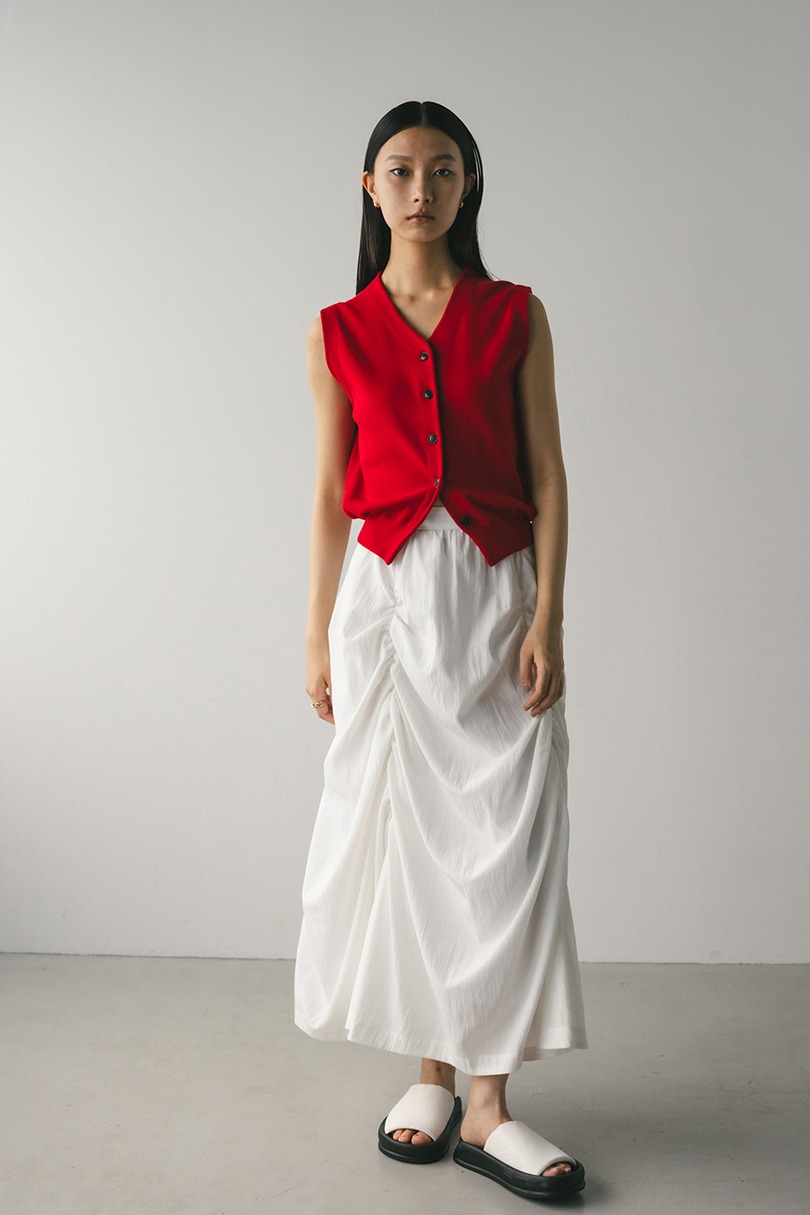 ルーズニットベスト 詳細画像 RED 2