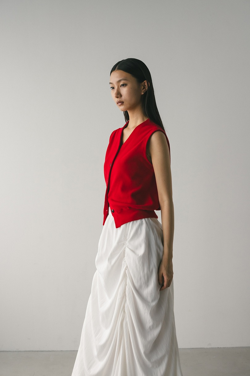 ルーズニットベスト 詳細画像 RED 5