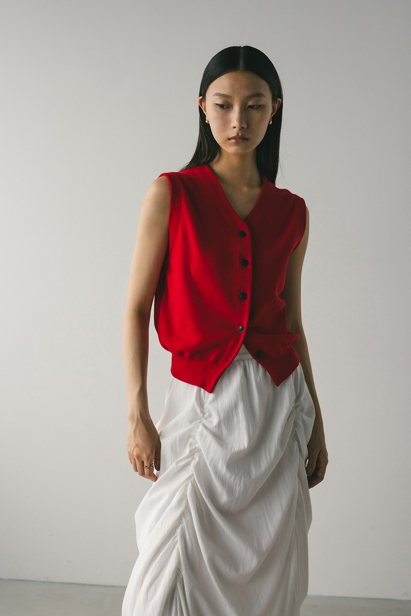 ルーズニットベスト 詳細画像 RED 7