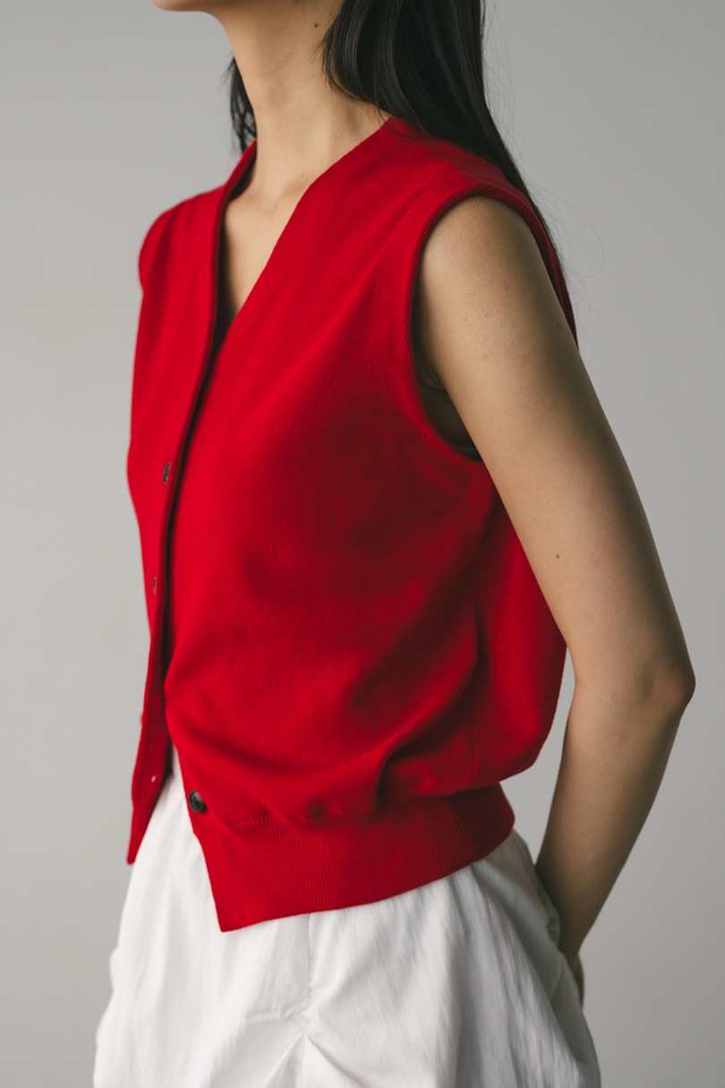 ルーズニットベスト 詳細画像 RED 9