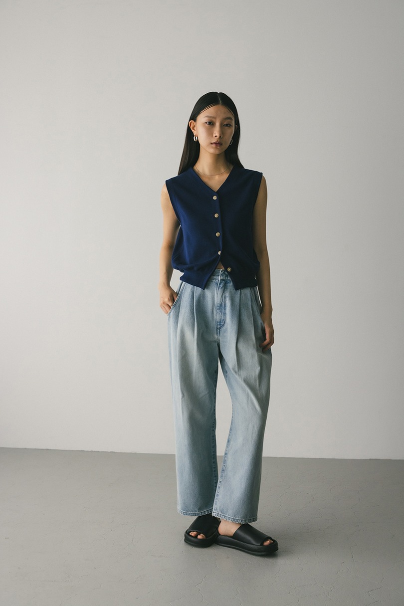 ルーズニットベスト 詳細画像 NVY 2