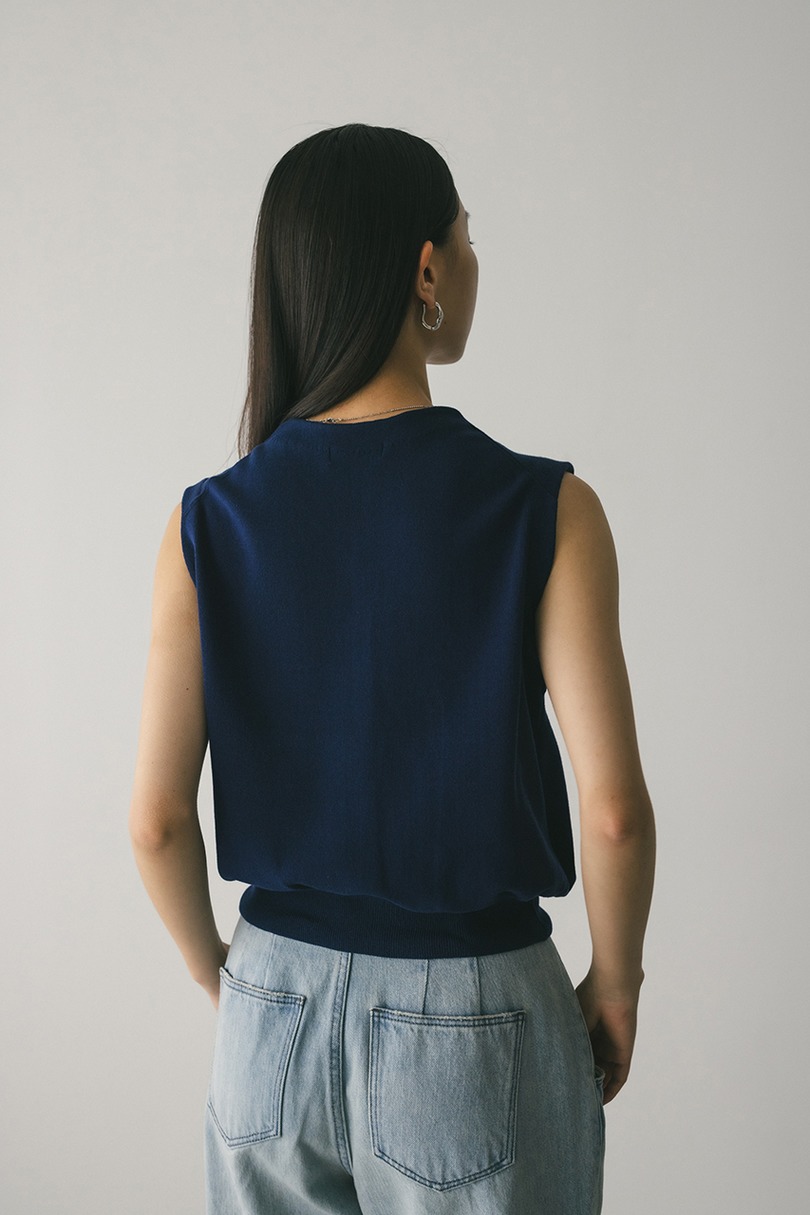 ルーズニットベスト 詳細画像 NVY 6