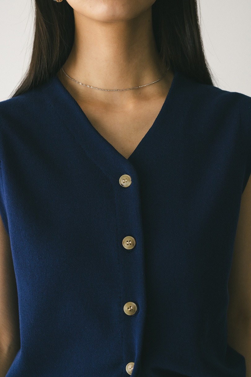 ルーズニットベスト 詳細画像 NVY 7