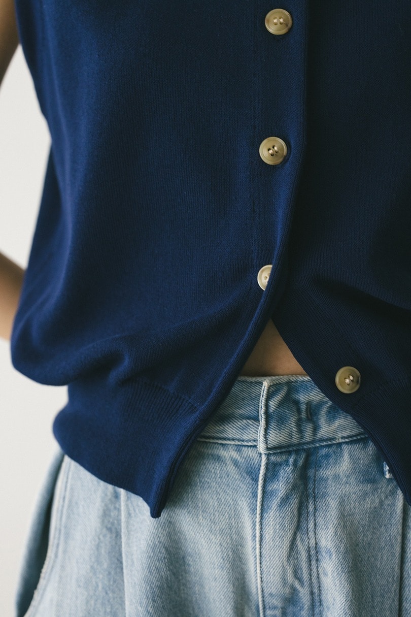 ルーズニットベスト 詳細画像 NVY 8
