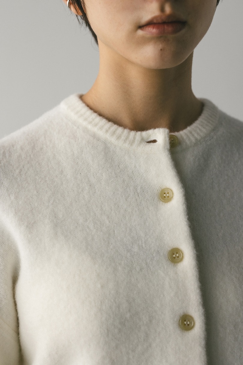 クロップドニットカーディガン 詳細画像 WHT 5