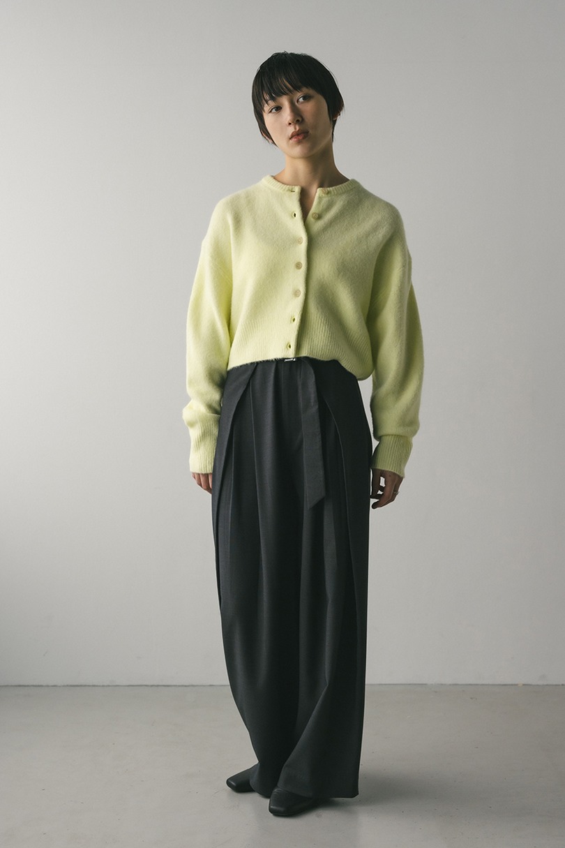 クロップドニットカーディガン