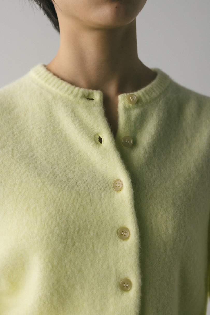 クロップドニットカーディガン 詳細画像 LIME 5