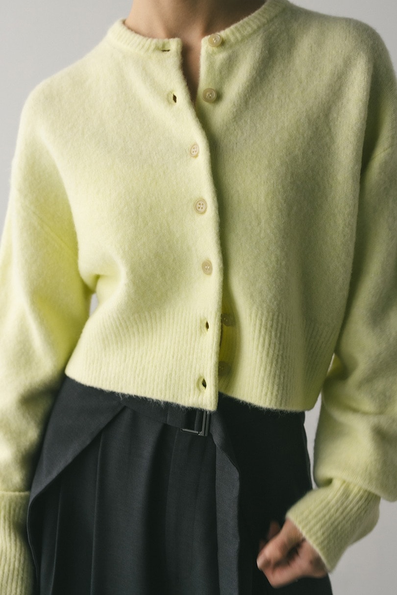 クロップドニットカーディガン 詳細画像 LIME 6